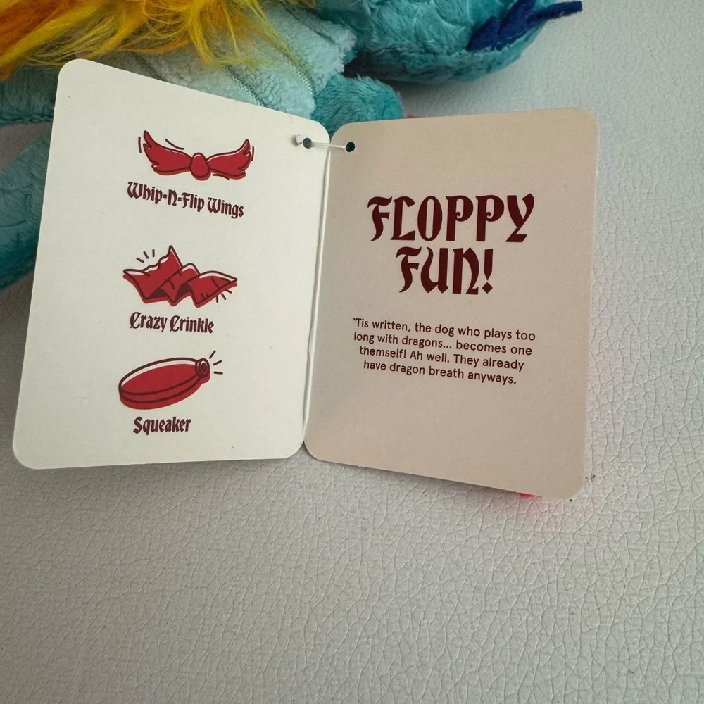 Bark Hackleback dragon dog toy